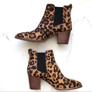 •MADEWELL• Regan Boot Leopard Calf Hair